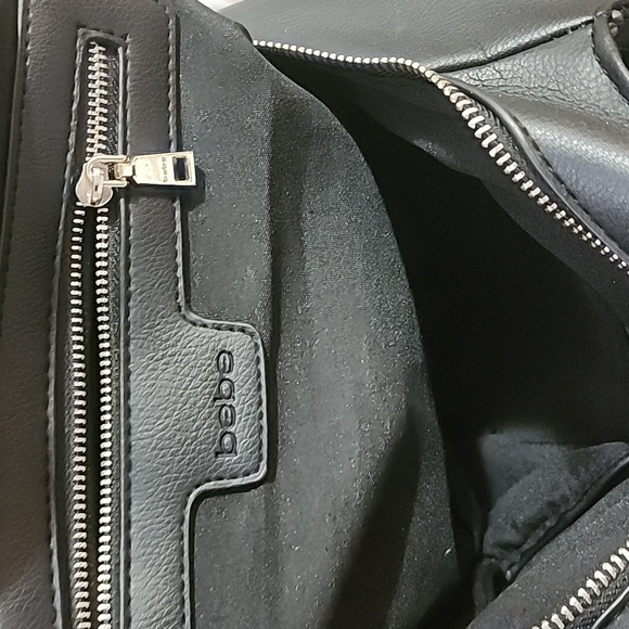 Black Bebe Tote with Gold Chain - Picture 4 of 8